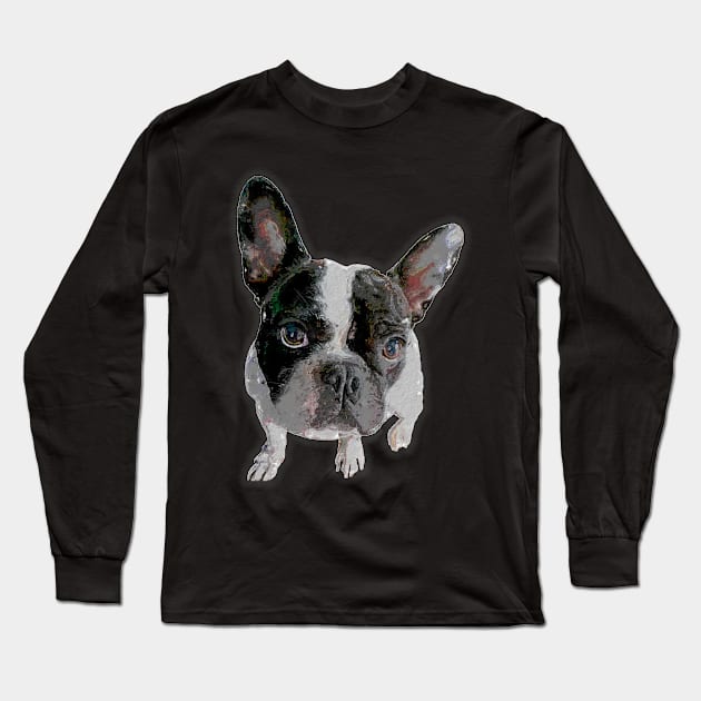 Cute French Bulldog Puppy Long Sleeve T-Shirt by Leon Star Shop